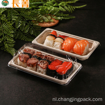 Natuurlijk om te gaan Container Sugarer Bagasse Sushi Tray